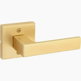 Toolway Square Dummy Lock Grip – Polished Brass