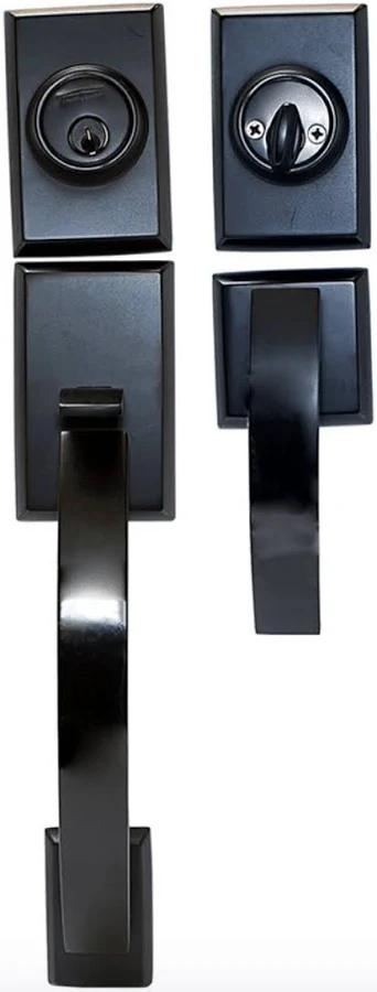 Toolway Square Door Lock Grip – Matte Black