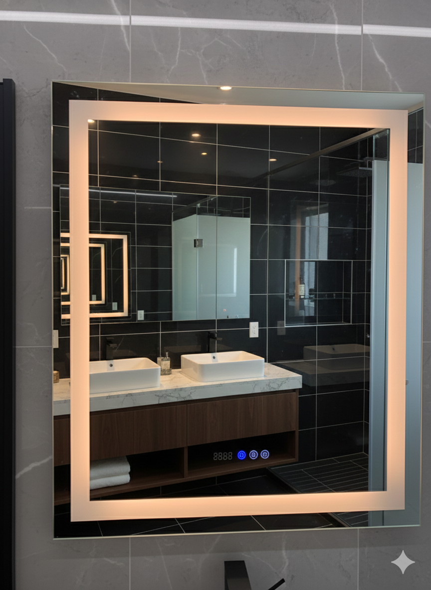 LED Anti-Fog Vanity Mirror – 30" x 36"