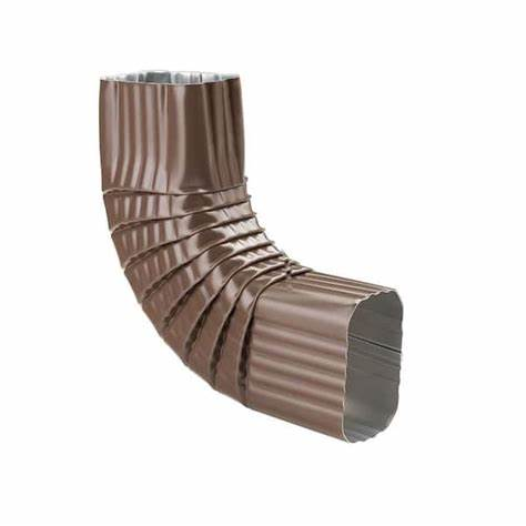 3"X3" ALU BROWN SQUARE ELBOW