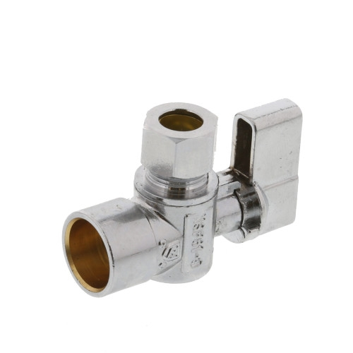 QUARTER TURN ANGLE 1/2"X3/8" OD