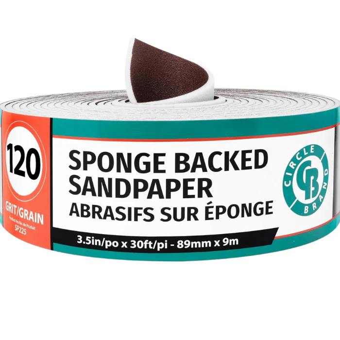 FOAMBACKD SANDPAPR 120GR 3.5"X30